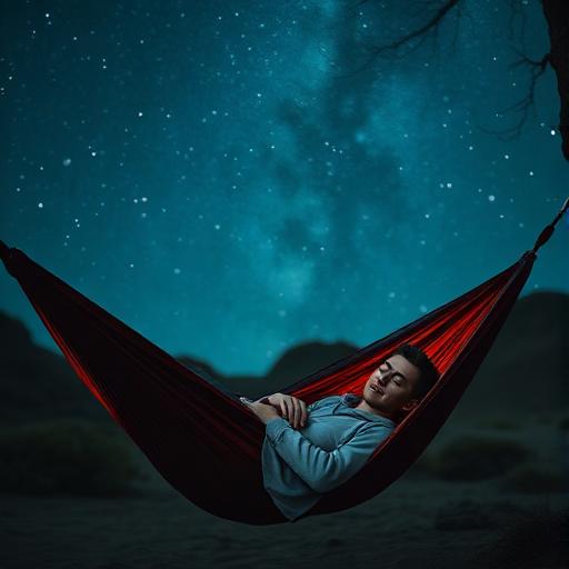 Klidný spánek v přírodě pod hvězdami